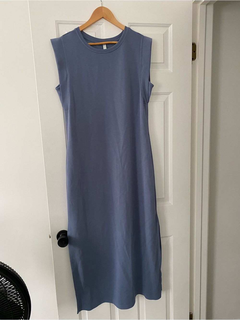 Sleeveless Slate Blue Maxi Dress - Casual Comfort